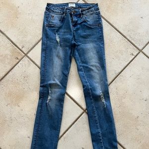 Hudson Skinny Jeans Kids Girls 14 Medium Blue Denim